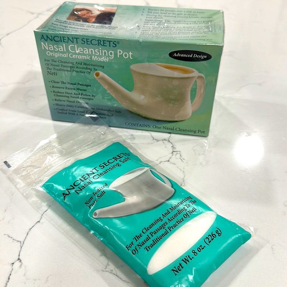 NWT Ancient Secrets Nasal Cleansing Pot Bundle